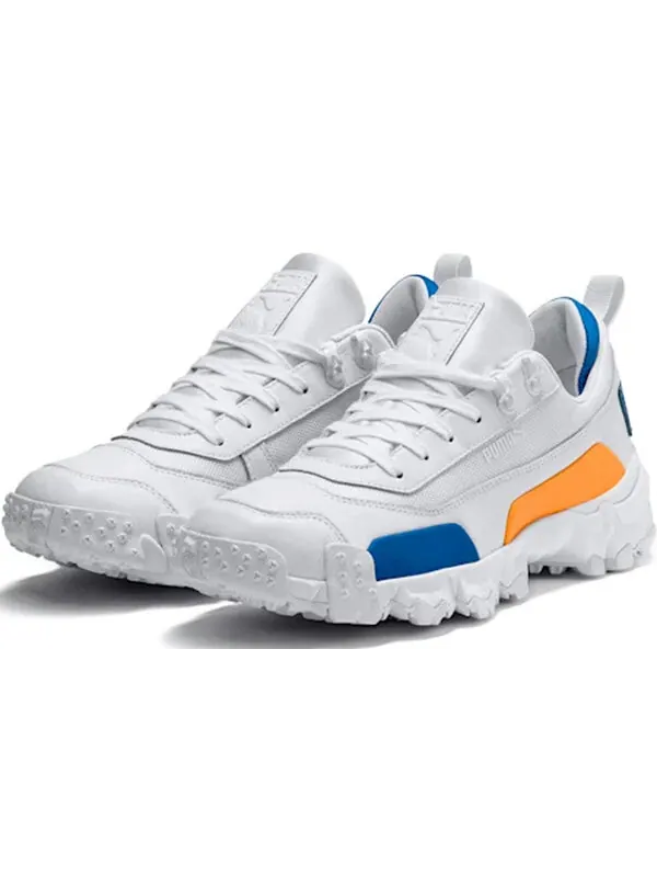 Кроссовки trailfox leather white blue yellow Puma — изображение 3 из 4, белый/синий/желтый