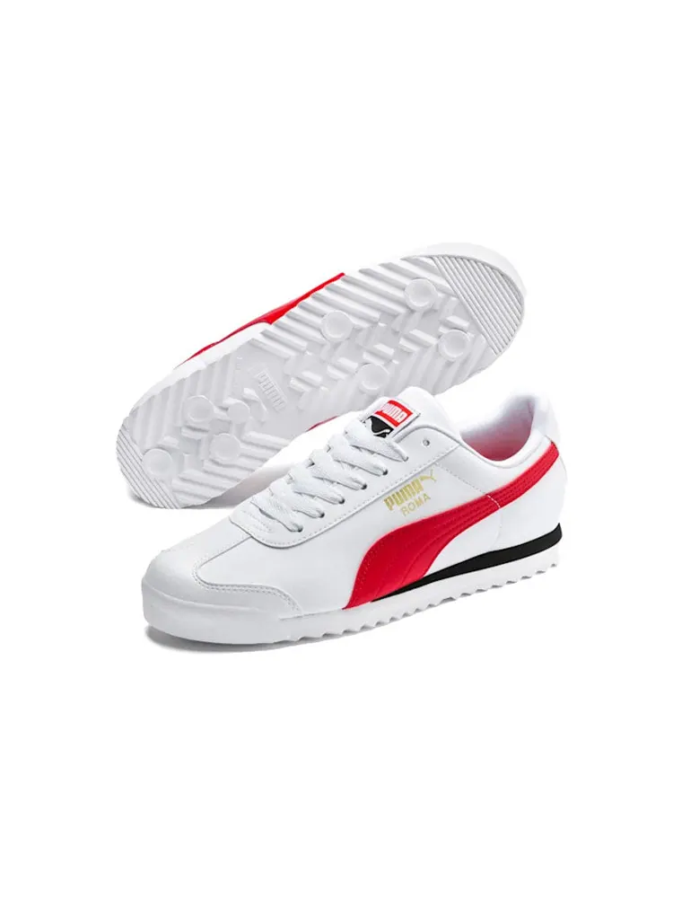 Спортивные кроссовки PUMA Roma Sports Casual Shoes 'White Red' — изображение 3 из 6, красный