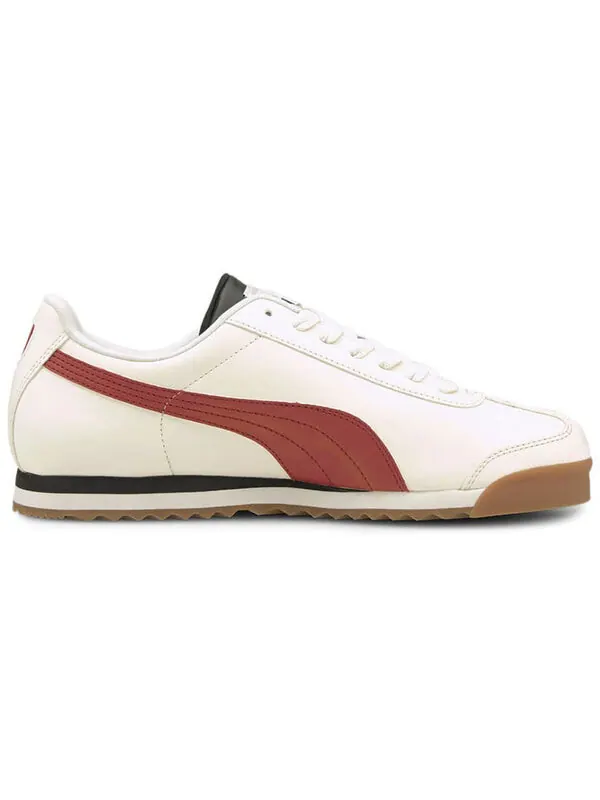 Кроссовки roma basic + 'ivory glow intense red' Puma — изображение 3 из 4, слоновая кость/красный