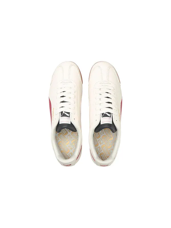 Кроссовки roma basic + 'ivory glow intense red' Puma — изображение 4 из 4, слоновая кость/красный