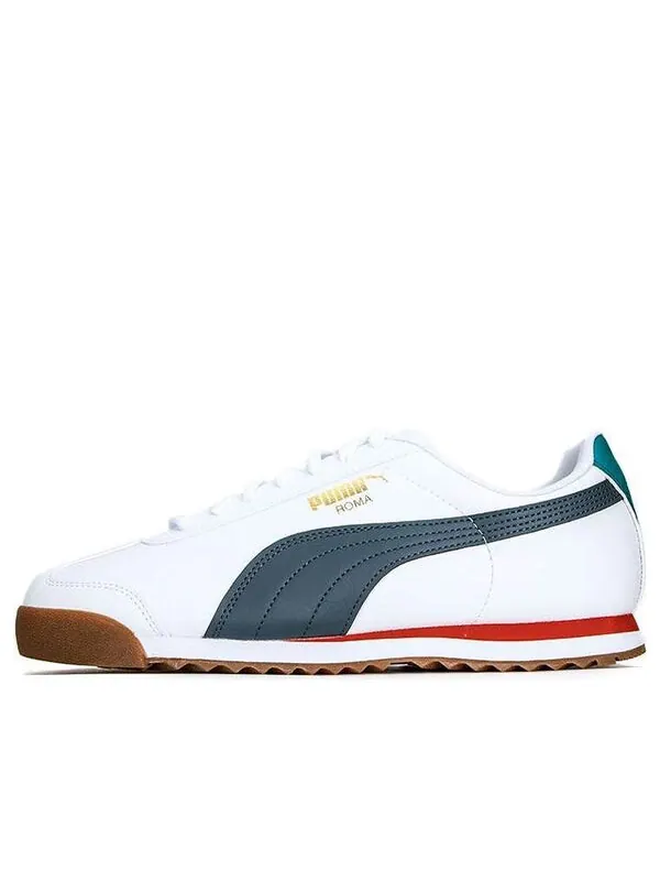 Кроссовки roma basic plus 'white evening sky' Puma — изображение 1 из 4, белый/синий/красный