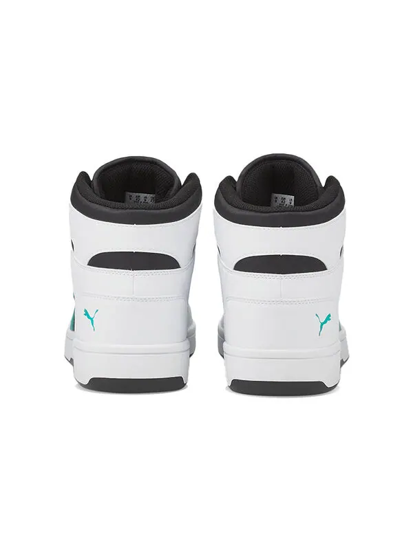 Кроссовки rebound layup mid-top black/white/green Puma — изображение 3 из 4, белый