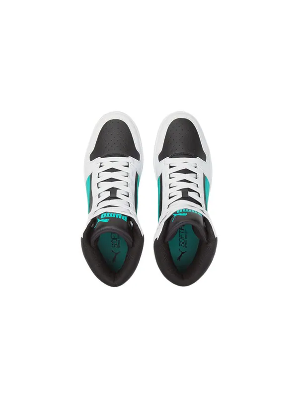 Кроссовки rebound layup mid-top black/white/green Puma — изображение 4 из 4, белый