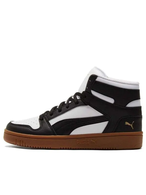 Кроссовки rebound layup 'white black gum' Puma — изображение 1 из 4, белый-черный-золотистый