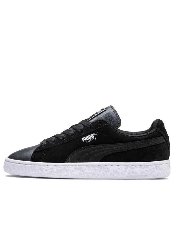 Кроссовки suede shimmer black/grey low board shoes Puma — изображение 1 из 4, черный/серый