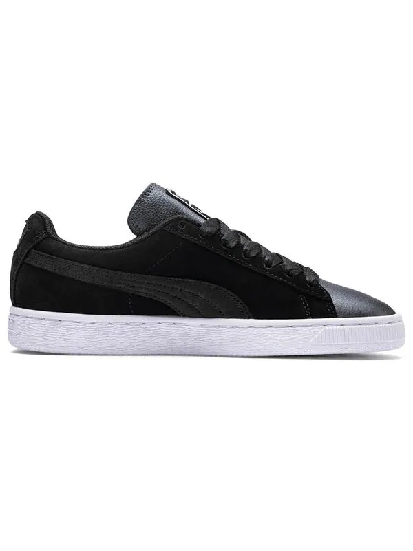 Кроссовки suede shimmer black/grey low board shoes Puma — изображение 2 из 4, черный/серый