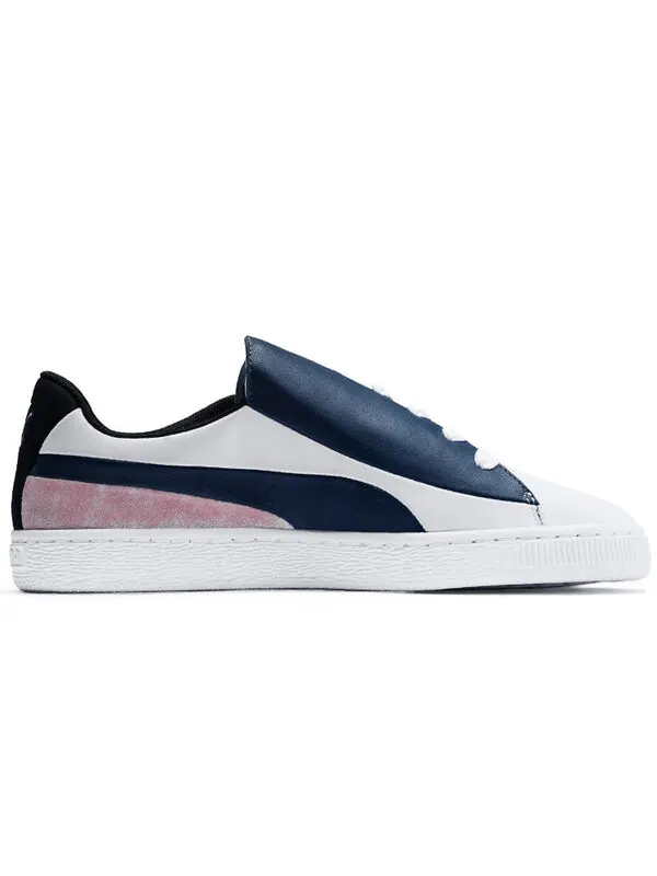 Кроссовки basket crush paris 'white blue pink' Puma — изображение 2 из 4, белый/синий/розовый