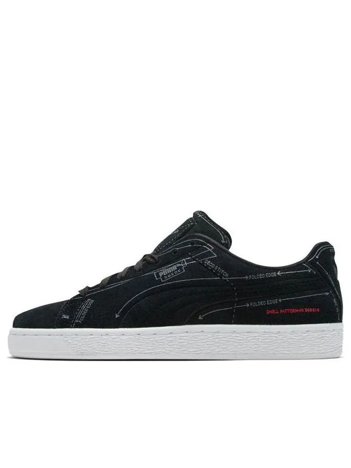 Кеды PUMA SUEDE CLASSIC PATTERN MASTER 'Black' — изображение 1 из 6, черный