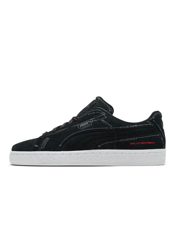 Кеды PUMA SUEDE CLASSIC PATTERN MASTER 'Black' — изображение 2 из 6, черный