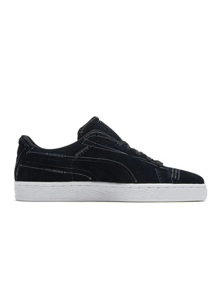 Кеды PUMA SUEDE CLASSIC PATTERN MASTER 'Black' — изображение 3 из 6, черный