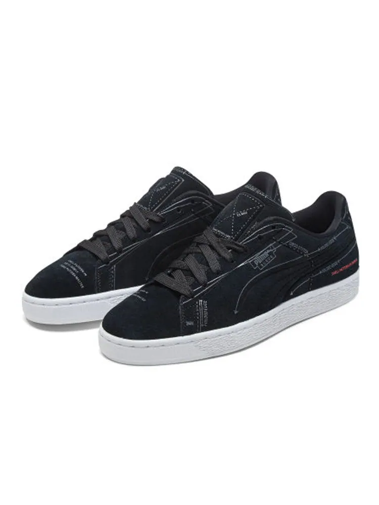 Кеды PUMA SUEDE CLASSIC PATTERN MASTER 'Black' — изображение 4 из 6, черный