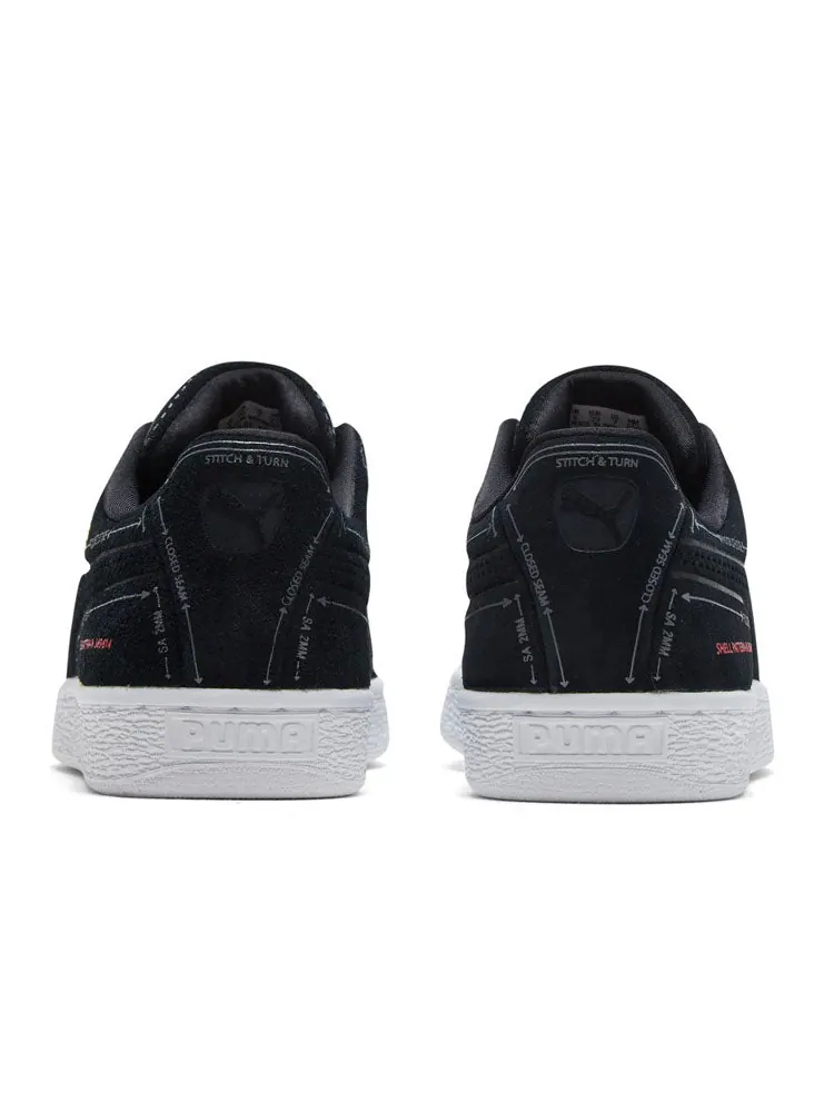 Кеды PUMA SUEDE CLASSIC PATTERN MASTER 'Black' — изображение 5 из 6, черный