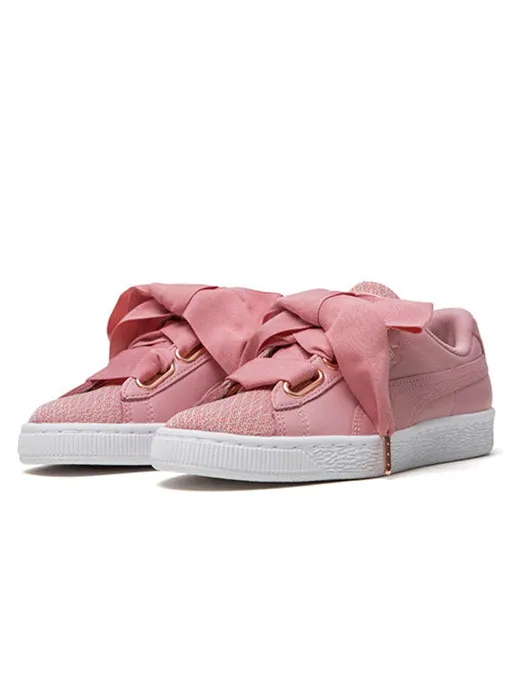 Кроссовки basket heart woven rose wns Puma — изображение 2 из 4, розовый