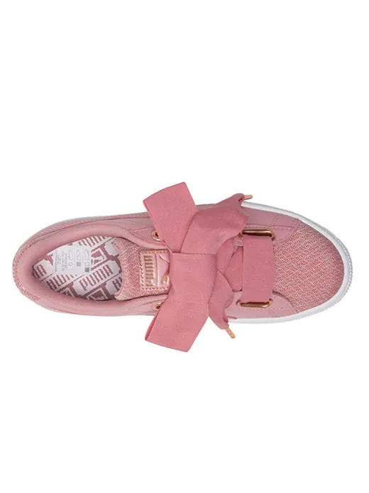 Кроссовки basket heart woven rose wns Puma — изображение 3 из 4, розовый
