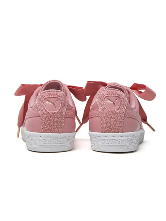 Кроссовки basket heart woven rose wns Puma — изображение 4 из 4, розовый