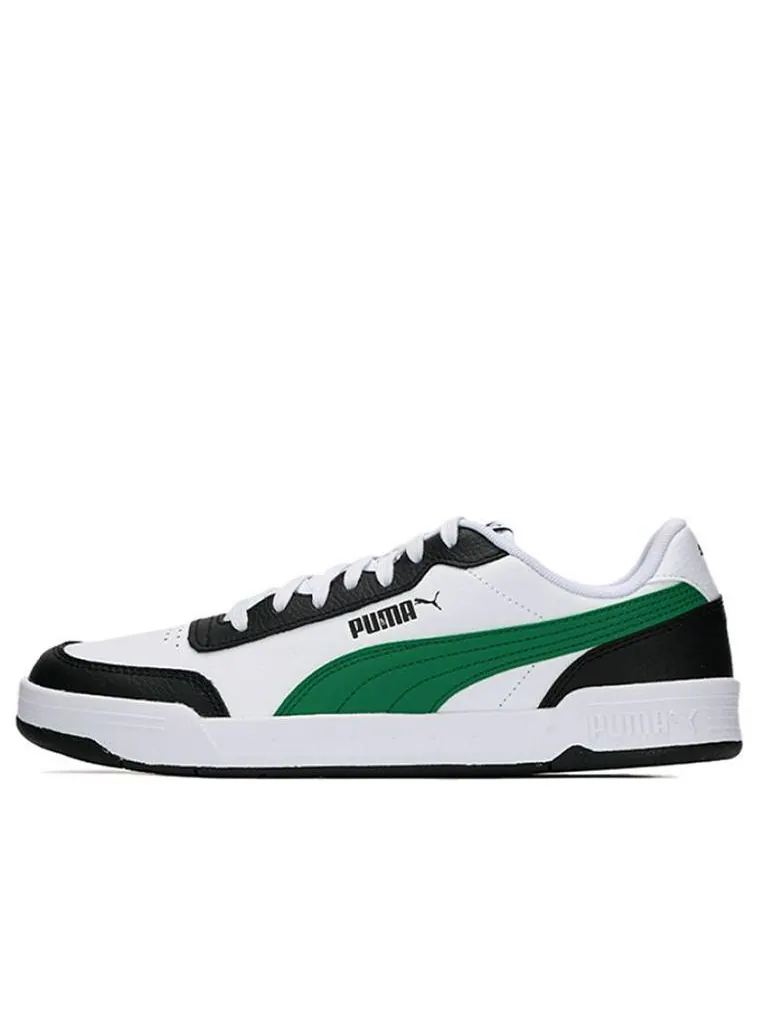 Кеды PUMA Caracal Wear-resistant Lightweight Low Tops Casual Skateboarding Shoes Unisex White Green — изображение 1 из 6