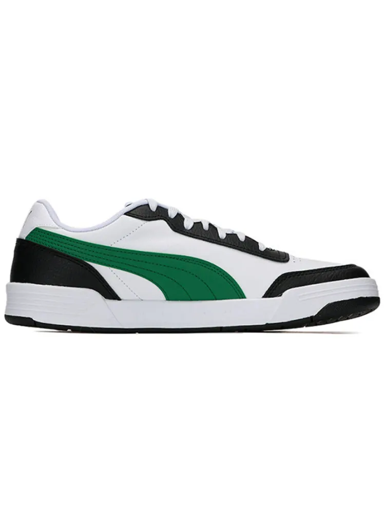 Кеды PUMA Caracal Wear-resistant Lightweight Low Tops Casual Skateboarding Shoes Unisex White Green — изображение 2 из 6