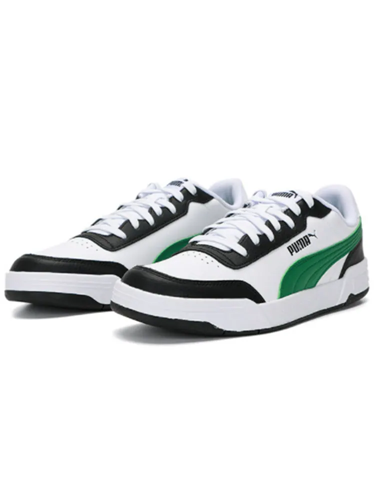 Кеды PUMA Caracal Wear-resistant Lightweight Low Tops Casual Skateboarding Shoes Unisex White Green — изображение 3 из 6