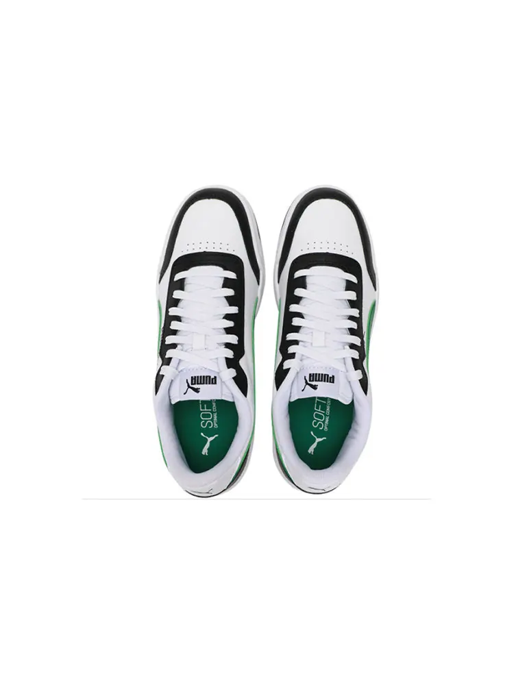 Кеды PUMA Caracal Wear-resistant Lightweight Low Tops Casual Skateboarding Shoes Unisex White Green — изображение 4 из 6