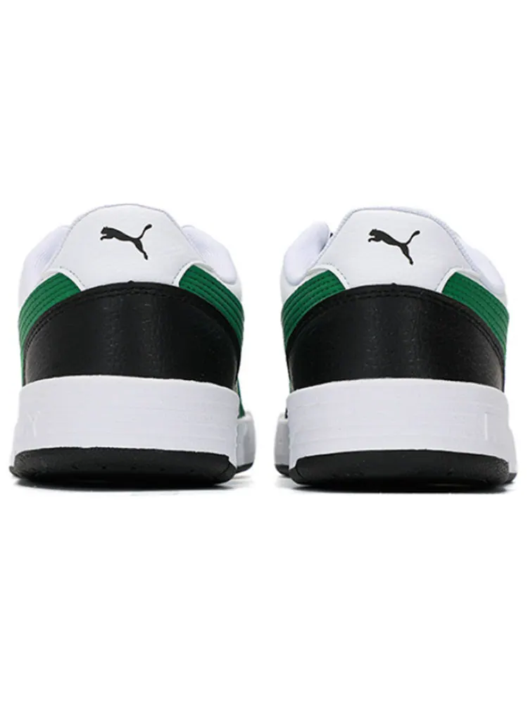 Кеды PUMA Caracal Wear-resistant Lightweight Low Tops Casual Skateboarding Shoes Unisex White Green — изображение 5 из 6