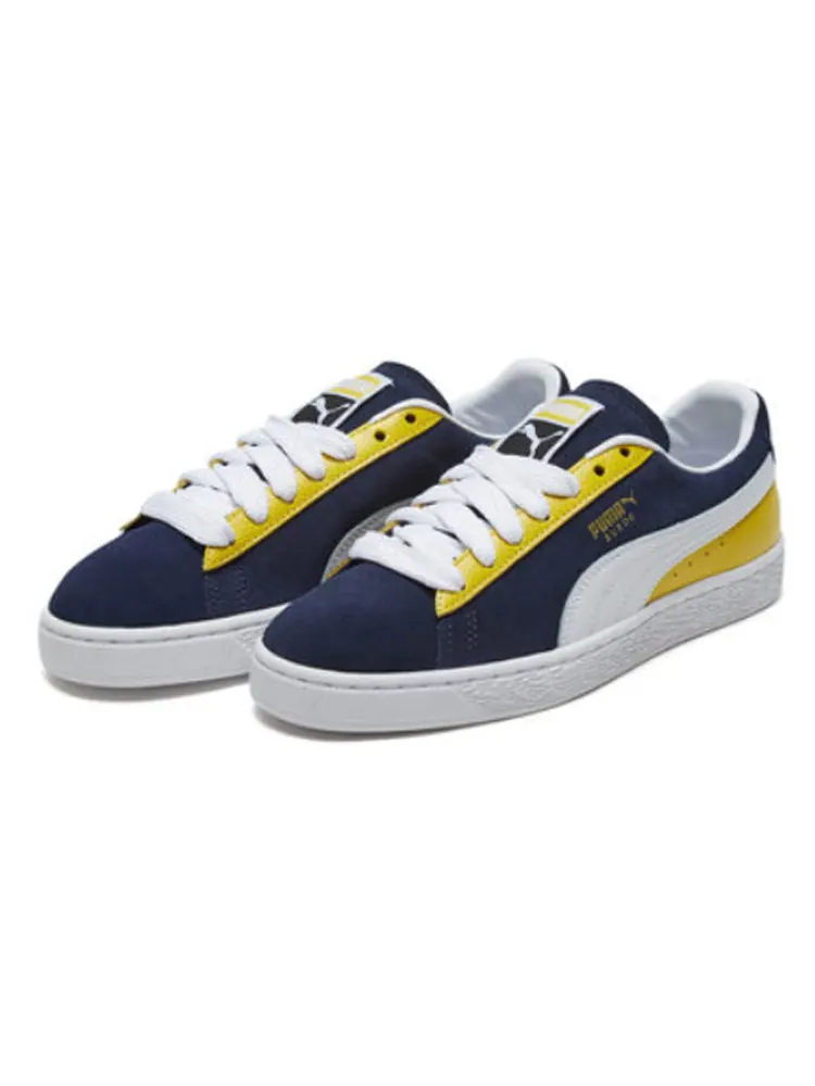 Кеды PUMA SUEDE Classic Block 'Blue Yellow' — изображение 3 из 4, желтый