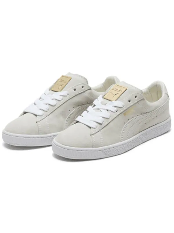 Кроссовки suede classic metal badge 'white team gold' Puma — изображение 3 из 4, белый золотистый