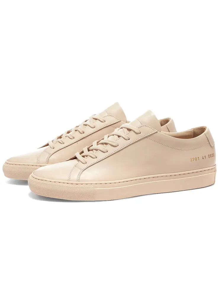 Кроссовки (WMNS) Common Projects Achilles Low 'Nude' — изображение 2 из 4, бежевый