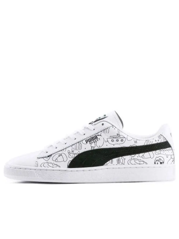 Кроссовки tyakasha x basket 'white' Puma — изображение 1 из 4, белый/черный