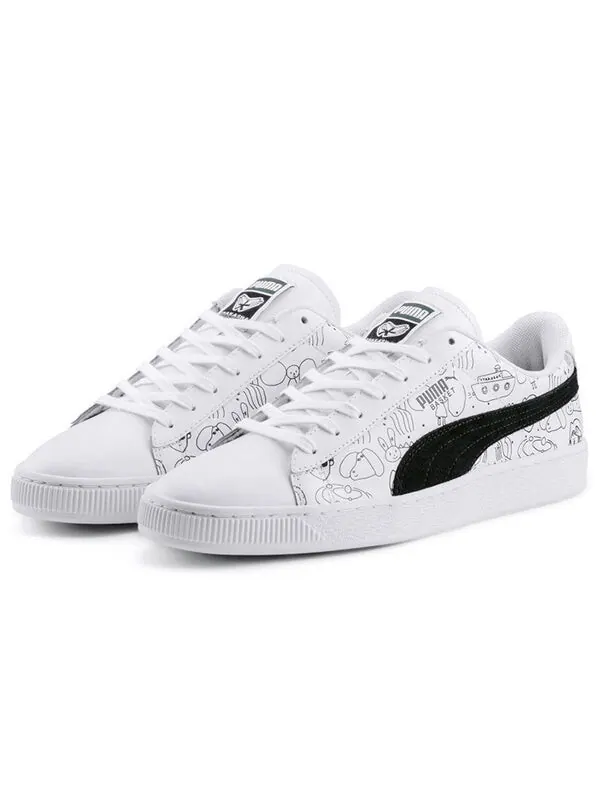Кроссовки tyakasha x basket 'white' Puma — изображение 3 из 4, белый/черный