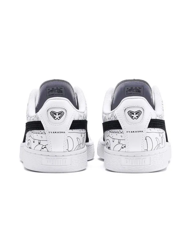 Кроссовки tyakasha x basket 'white' Puma — изображение 4 из 4, белый/черный