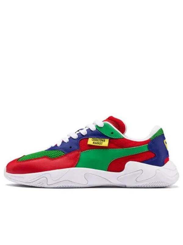 Кроссовки chinatown market x storm 'risk red fern green' Puma — изображение 1 из 4, красный/зеленый