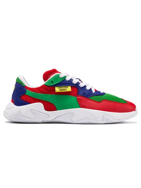 Кроссовки chinatown market x storm 'risk red fern green' Puma — изображение 2 из 4, красный/зеленый