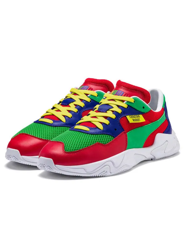 Кроссовки chinatown market x storm 'risk red fern green' Puma — изображение 3 из 4, красный/зеленый