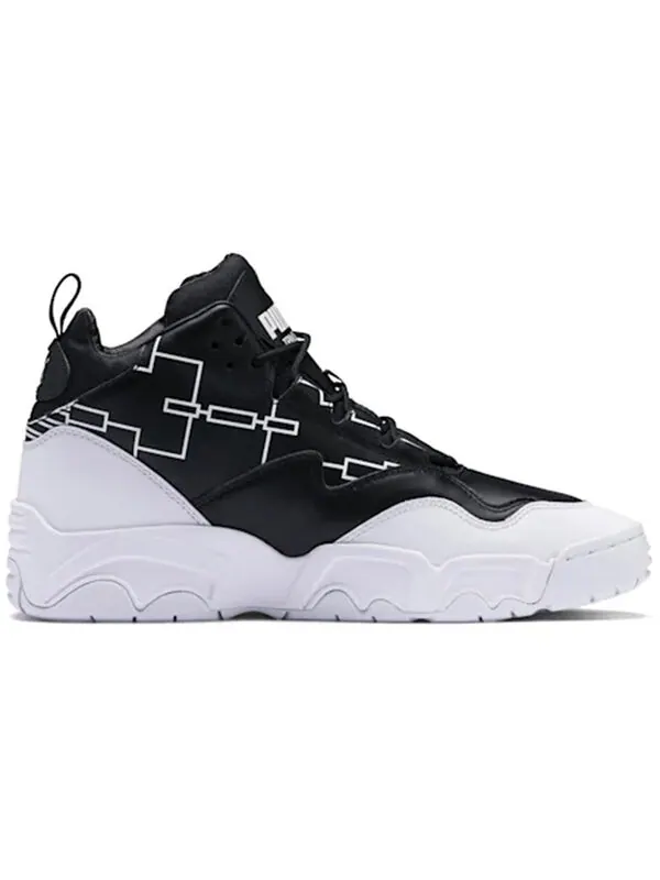 Кроссовки source mid bracket 'black white' Puma — изображение 2 из 4, черный/белый