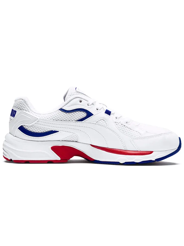 Беговые кроссовки PUMA Axis Plus 90s 'White' — изображение 2 из 6, красный