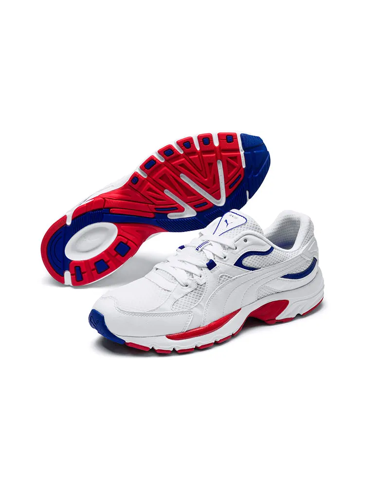 Беговые кроссовки PUMA Axis Plus 90s 'White' — изображение 3 из 6, красный