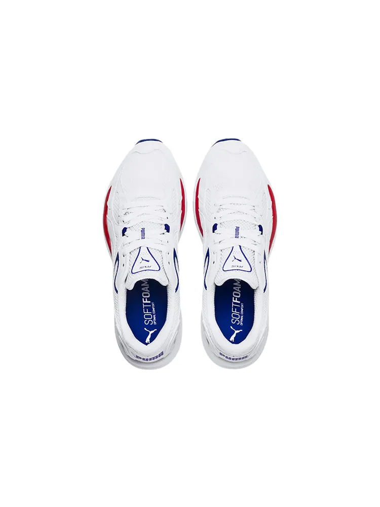 Беговые кроссовки PUMA Axis Plus 90s 'White' — изображение 4 из 6, красный