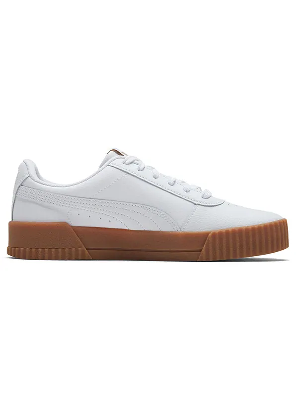 Кроссовки carina leather 'white gum' Puma — изображение 2 из 4, белый