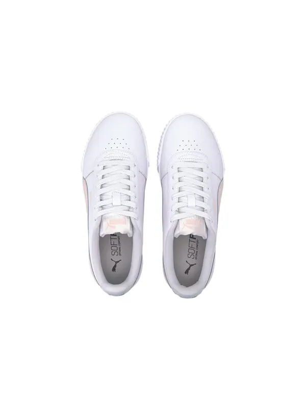 Кроссовки carina leather 'white rose water' Puma — изображение 3 из 4, белый/розовый
