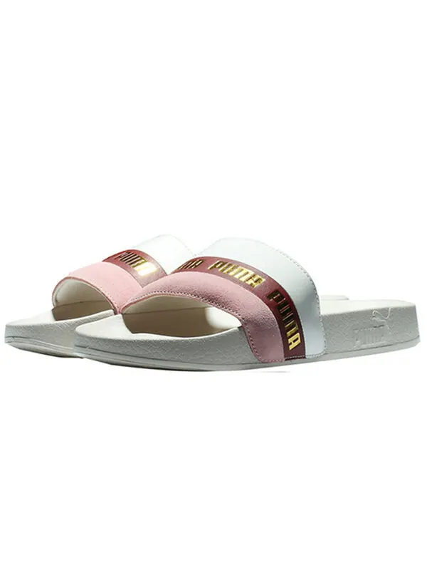 Тапочки leadcat slide remix 'pastel parchment' Puma — изображение 3 из 4, розовый золотистый