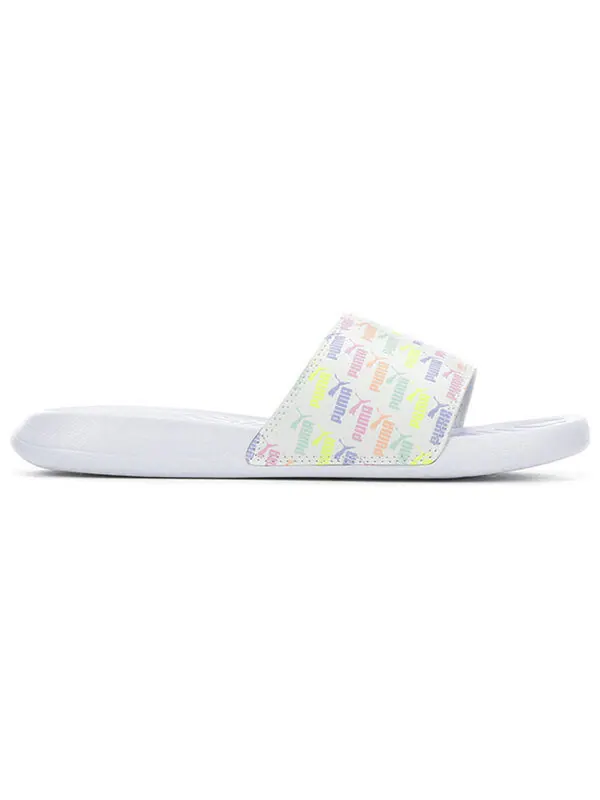 Тапочки popcat mini white logo Puma — изображение 2 из 4, белый