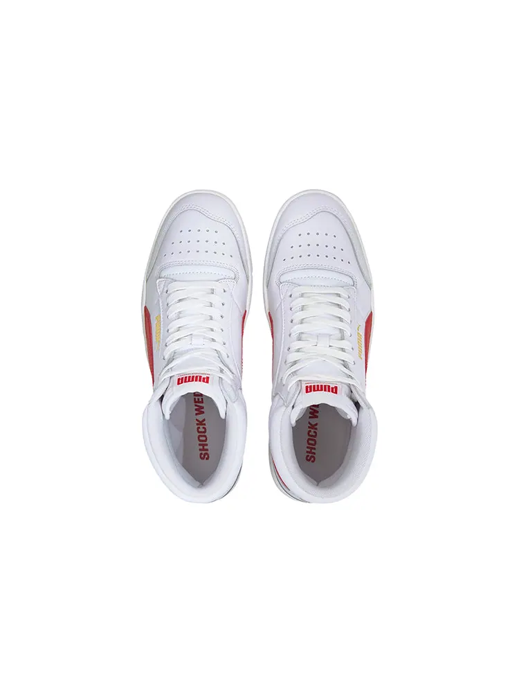 Кеды PUMA Ralph Sampson Mid 'White High Risk Red' — изображение 3 из 6, красный