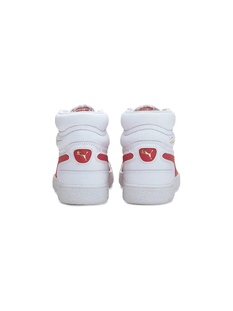 Кеды PUMA Ralph Sampson Mid 'White High Risk Red' — изображение 4 из 6, красный