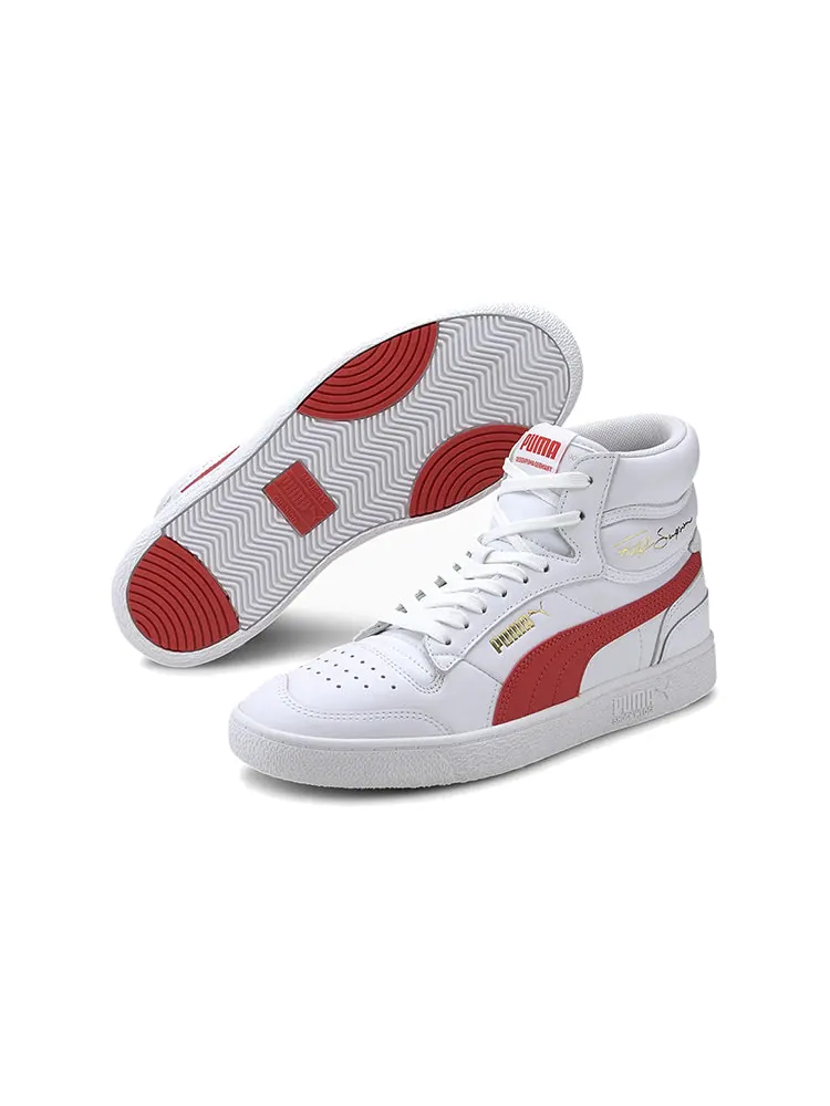 Кеды PUMA Ralph Sampson Mid 'White High Risk Red' — изображение 5 из 6, красный