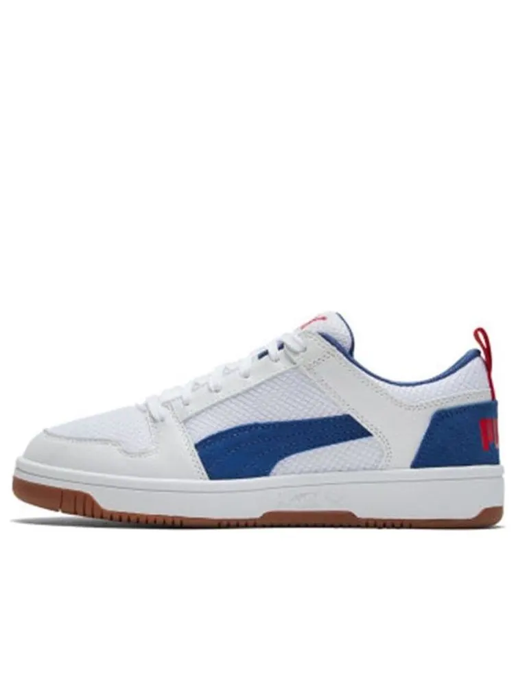 Кеды PUMA Rebound Layup Lo 'White/Blue' — изображение 1 из 6, синий