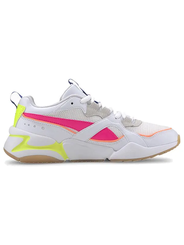 Кроссовки nova 2 pink/green/white low sneakers Puma — изображение 2 из 4