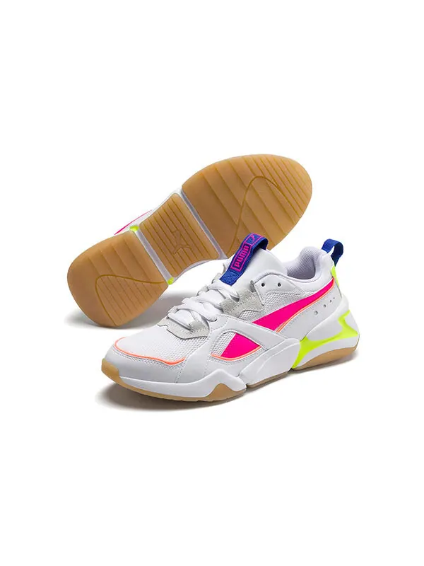 Кроссовки nova 2 pink/green/white low sneakers Puma — изображение 3 из 4