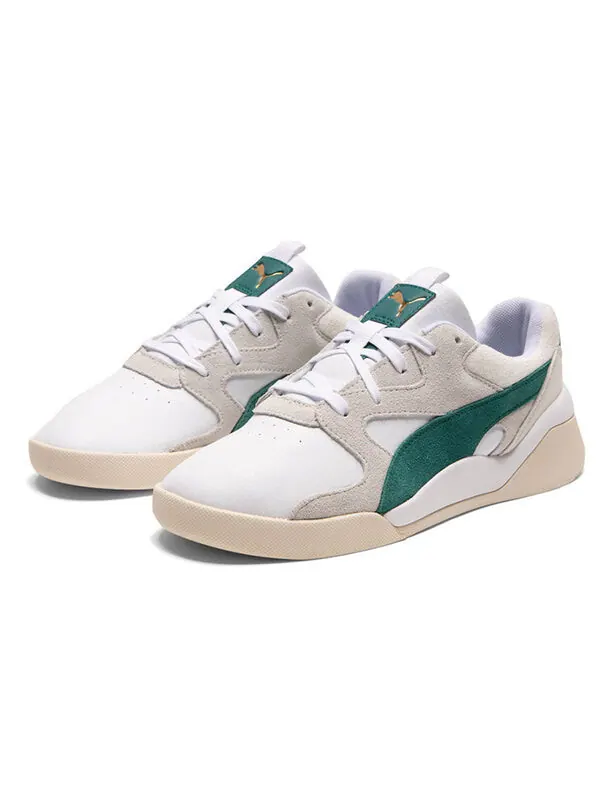 Кроссовки 's aeon heritage white/teal green Puma — изображение 3 из 4, белый/зеленый