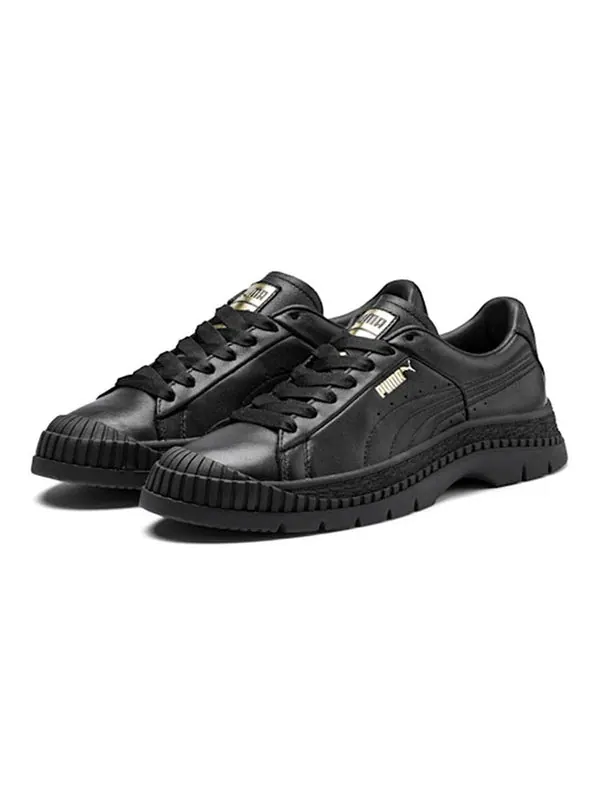 Кроссовки utility leather sneakers Puma — изображение 3 из 4, черный