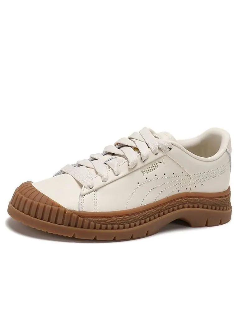 Кеды (WMNS) PUMA Utility Leather 'White Smoke' — изображение 1 из 5, бежевый